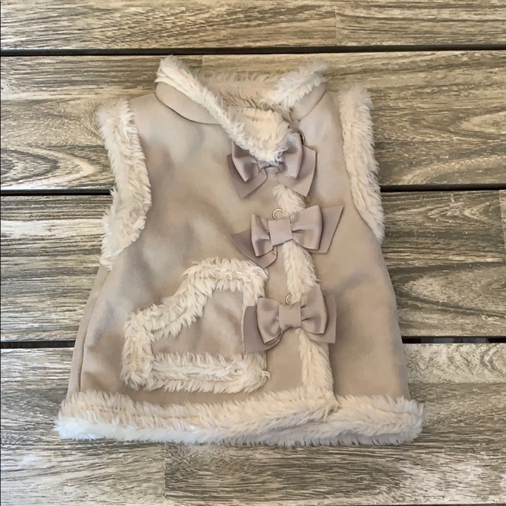 Faux fur vest- size 12 months